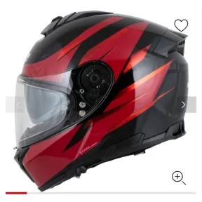 Casco Integral Rojo Negro Nolan N80-8 FERVO