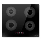 Placa de Inducción 60 cm, 4 Fuegos, 7200 W, Función Boost