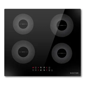 Placa de Inducción 60 cm, 4 Fuegos, 7200 W, Función Boost