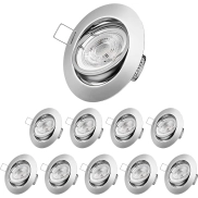 10 focos LED direccionables 5.5w a solo 9.9€