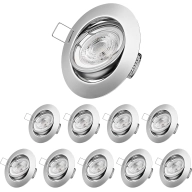 10 focos LED direccionables 5.5w a solo 9.9€