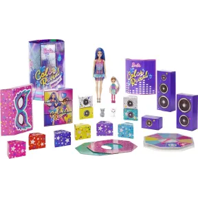 Fiesta Sorpresa Barbie Color Reveal: 2 muñecas, 2 mascotas