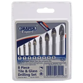 Juego de 8 brocas para vidrio y cerámica – Draper Expert 48221