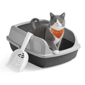 Gato Feandrea, Arenero XL Abierto con Bordes Altos, 50,5x37,5 cm