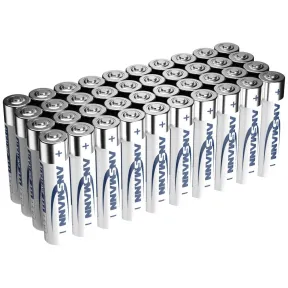 Pilas alcalinas AAA ANSMANN LR03 - 40 unidades