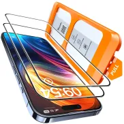 Protector de Pantalla TOCOL para iPhone 15 Pro Max, Sin Burbujas