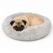 Cama para Mascotas Ø 60 cm, Suave y Acogedora