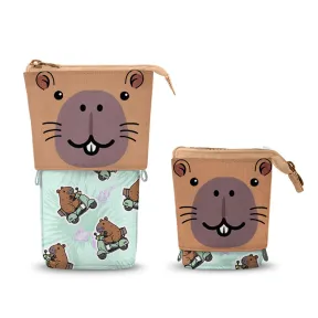 Estuche Portatodo Cute Verde - Capybara de Oh My Pop 12x17 cm
