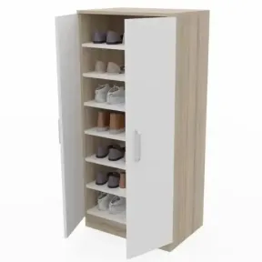 Zapatero de 2 puertas para un armario práctico