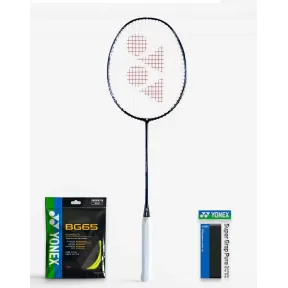 Pack Yonex Astrox 10 Azul con Cordaje y Overgrip Incluido