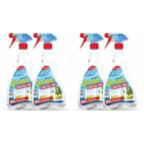 Spray Limpia Cristales Cristasol Cristalino 4x750ml