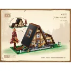 Set de construcción casa triangular con patio LOZ1037 (1917 pcs)