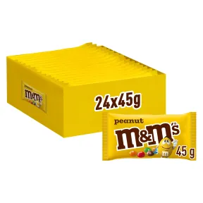 Cacahuete en Chocolate - 24 Bolsitas de M&Ms de 75g