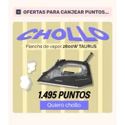 Plancha TAURUS PTFSI2800 de vapor 2800W