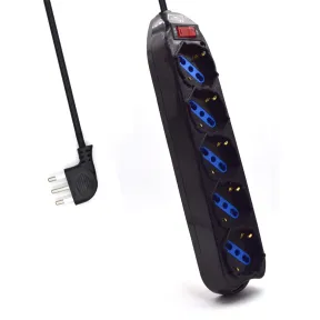 Regleta Ewent EW3915 de 5 Enchufes con Protección Sobretensión