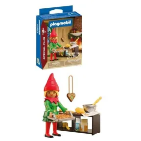 Elfo navideño con galletas de Playmobil