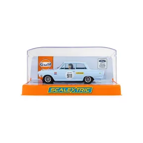 Ford Lotus Cortina Gulf Edition Slot Car 1:32 con luces