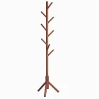 Perchero de Madera YMYNY, Árbol de Pie con 8 Ganchos