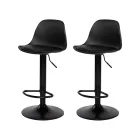 Taburete Alto Regulable con Respaldo, Juego de 2 para Cocina