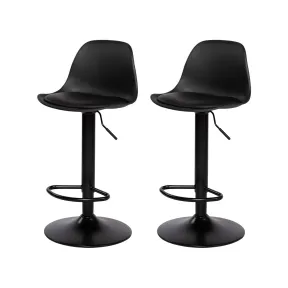 Taburete Alto Regulable con Respaldo, Juego de 2 para Cocina