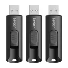 Pack de 3 Unidades USB Lexar A30E 64GB, 100MB/s