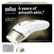 Depiladora Braun Silk·expert Pro 5, Blanco y Oro, PL5110