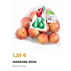 Manzana roja Fuji 1,5 Kg por solo 1,25€