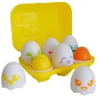 Huevos Hide and Squeak Tomy Toomies para Bebés, Bizak