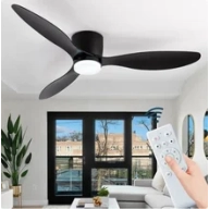 Ventilador de techo IRALAN con luz, 6 velocidades y motor DC