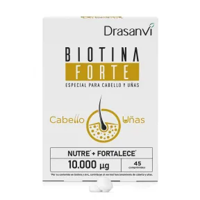 Biotina 10.000 mcg para Cabello, Piel y Uñas Nutritiva