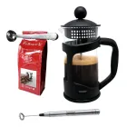 Cafetera francesa 800 ml con espumador y pinza para café