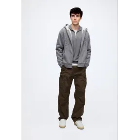 Sudadera gris GAP con forro de borrego
