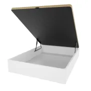 Canapé Abatible Blanco de Madera Reforzada 135 x 190 cm