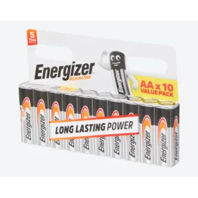 Pilas AA y AAA Energizer alcalinas, paquete de 10 unidades