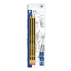Lápices HB con goma STAEDTLER Noris modelo 122 - Pack 3