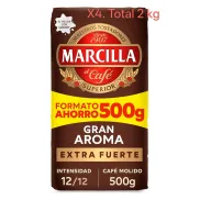 Café Molido Extra Fuerte Marcilla 2Kg - Intensidad 12