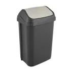 Cubo de Basura Gris Swantje con Tapa Basculante 25L