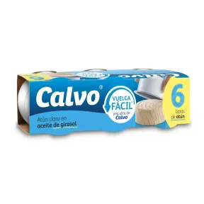 Atún Claro en Aceite de Girasol Pack de 6 x 65g