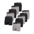 Bóxers Atlas For Men: Pack de 10 en Gris y Negro