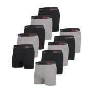 Bóxers Atlas For Men: Pack de 10 en Gris y Negro