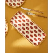 Ikat Naranja - Fuente de melamina para exterior