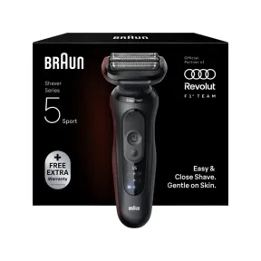 Afeitadora eléctrica Braun Series 5 52-N1000S Sport, negra