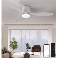 Ventilador de Techo LED 106cm • 6 Velocidades • Motor DC