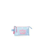 Estuche azul claro Mickey vibes con tres compartimentos - Disney