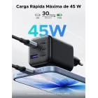 Cargador de Pared UGREEN 45W 5 Puertos USB C Carga Rápida