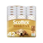 Papel Higiénico Scottex Sensitive 42 Rollos 3 Capas