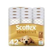 Papel Higiénico Scottex Sensitive 42 Rollos 3 Capas