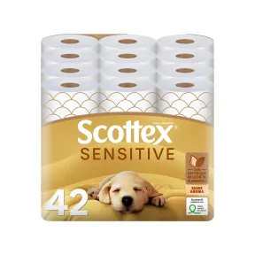 Papel Higiénico Scottex Sensitive 42 Rollos 3 Capas