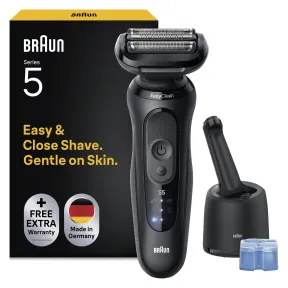 Afeitadora Eléctrica Braun Series 5 para Hombre, Negro 52-N7000cc