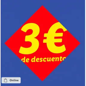 Descuento de 3€ en Lidl al comprar más de 30€ online